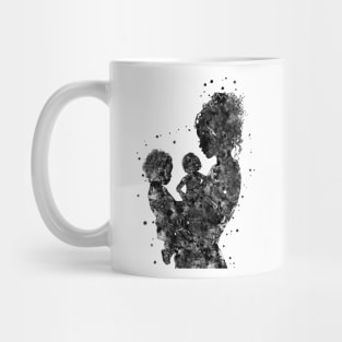 Mother with son and daughter Mug